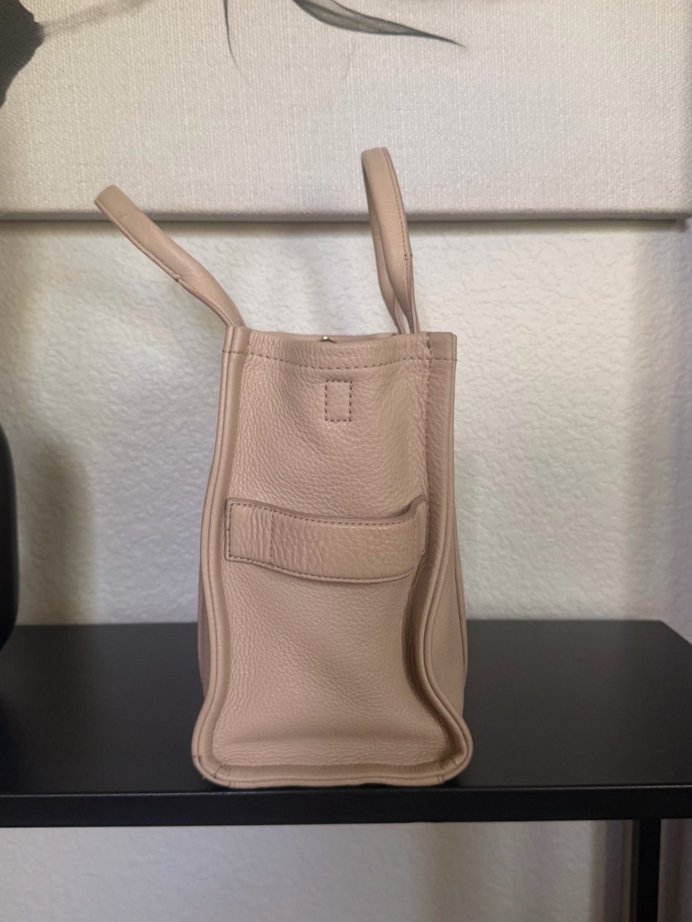 Marc Jacobs The Tote Bag in beige medium leather - Picture 4 of 8
